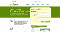 Desktop Screenshot of eventwax.com
