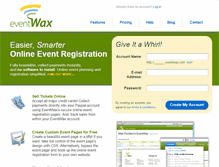 Tablet Screenshot of eventwax.com